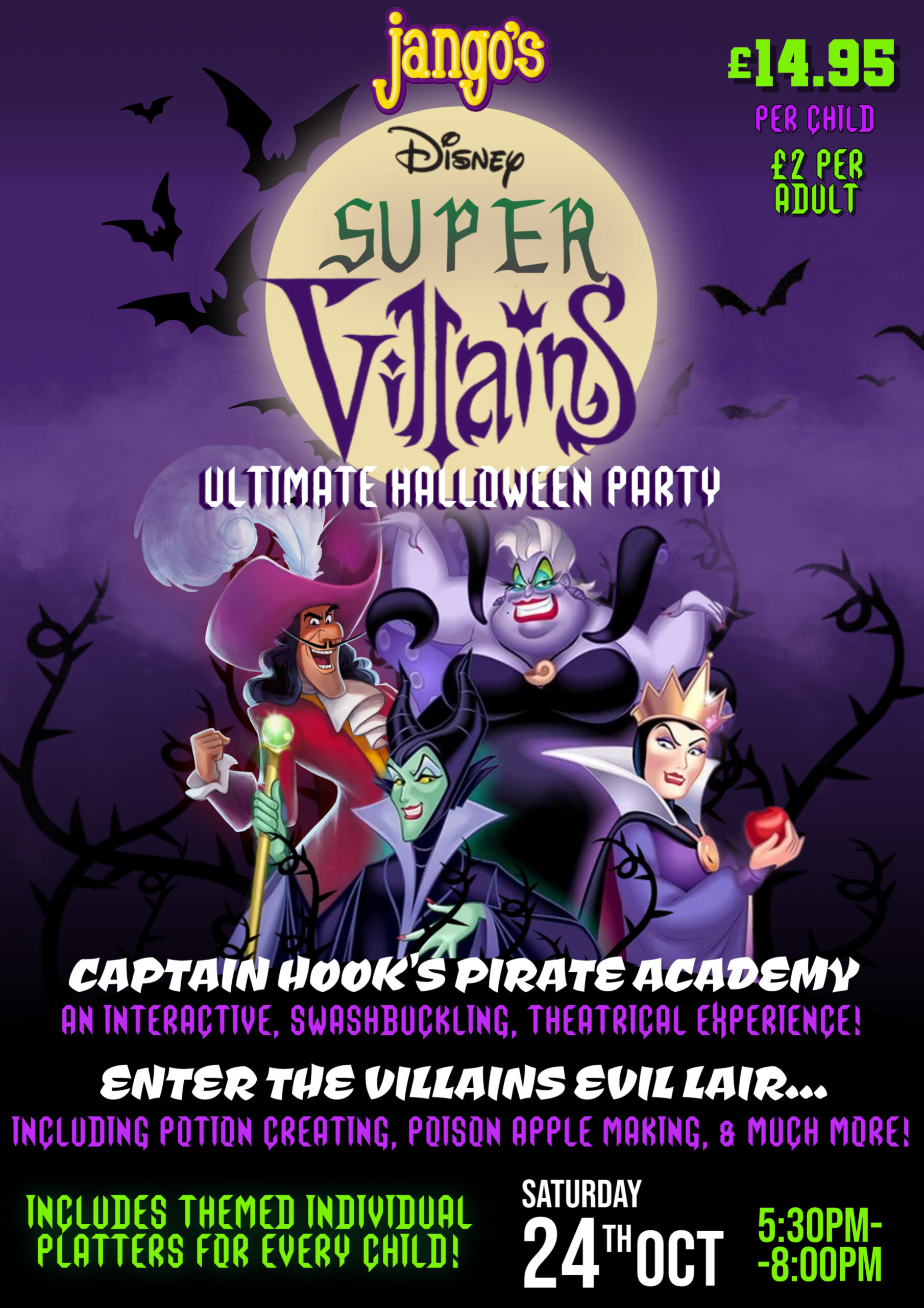 Halloween Super Villains - Table of 6
